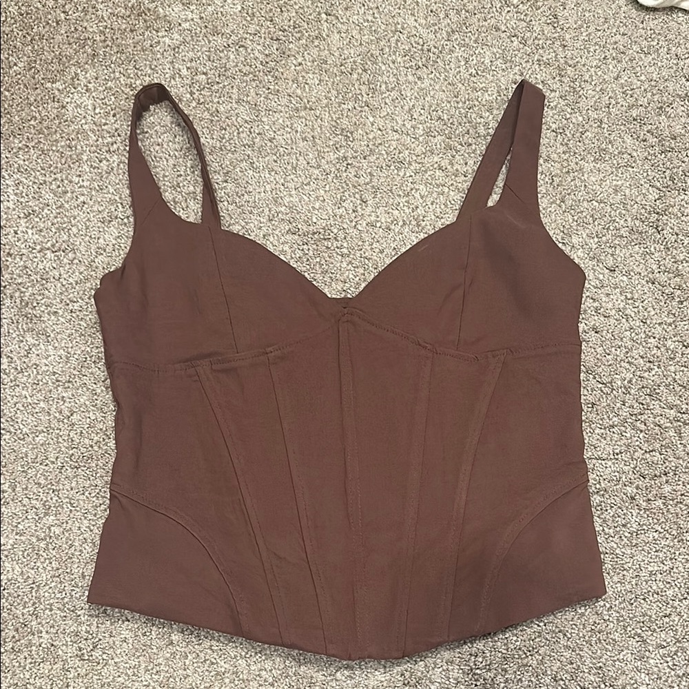 Brown Corset Top